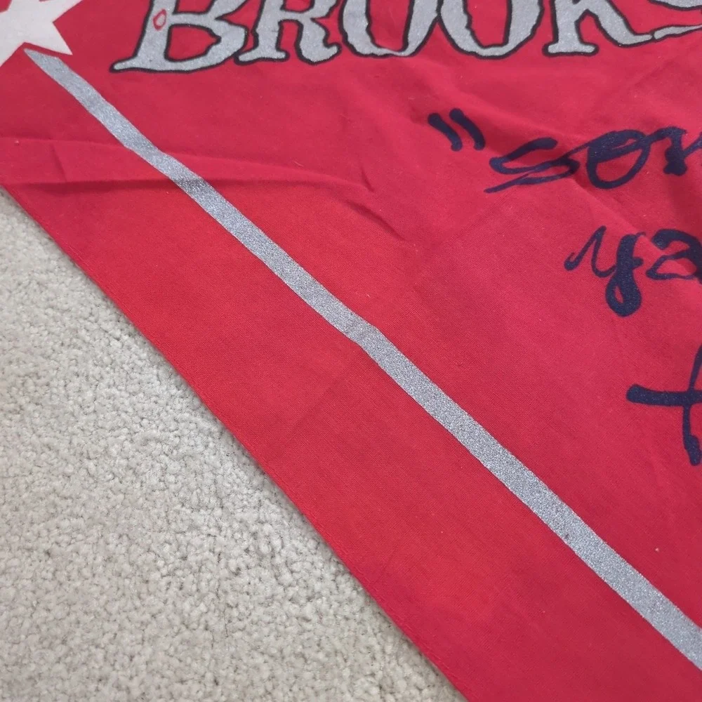 Brooks & Dunn Vintage Concert Bandana Handkerchief Scarf Red Freedom America 250